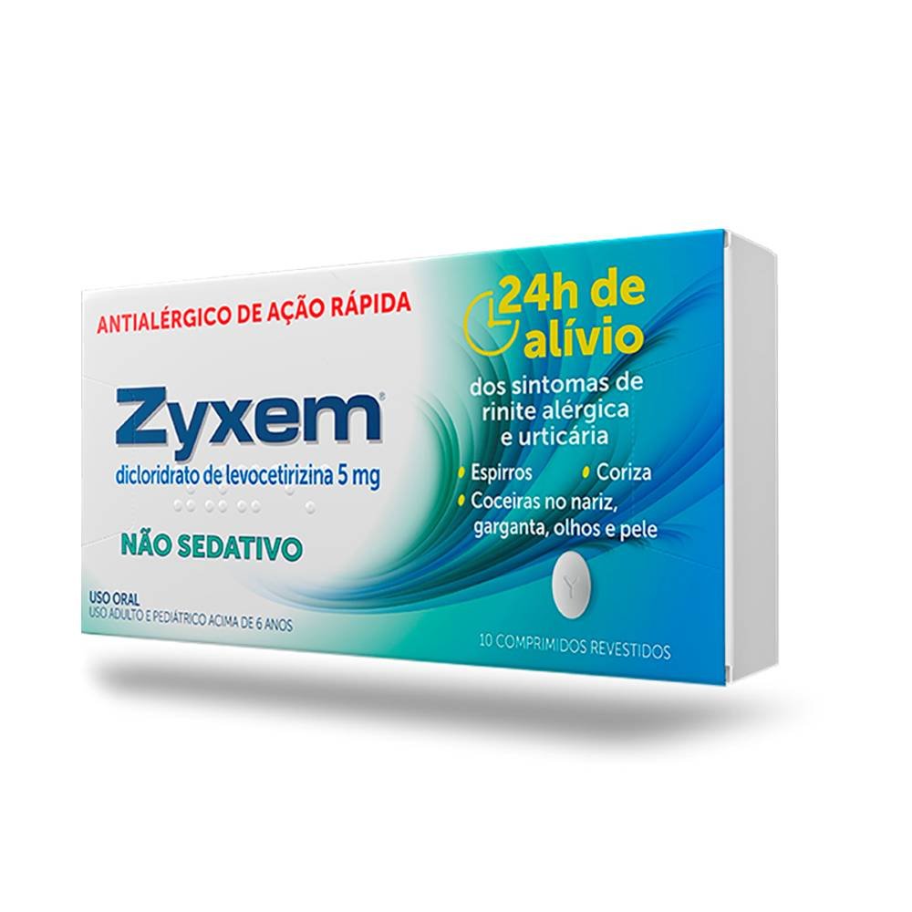 Zyxem 5mg 10 Comprimidos Revestidos