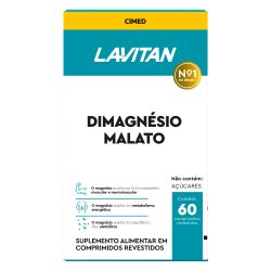 Dimagnésio Malato Lavitan Com 60 Comprimidos