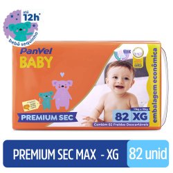 Fralda Panvel Baby Premium Sec Max Xg Com 82 Unidades