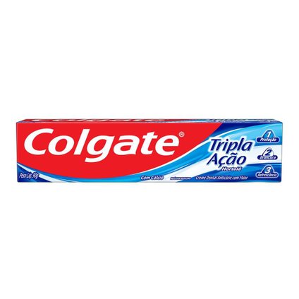 CREME DENTAL COLGATE TRIPLA AÇÃO HORTELÃ 90G