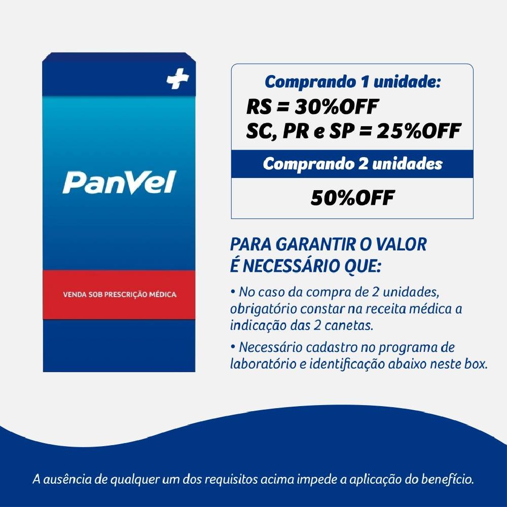 Lirux 6mg Liraglutida 3ml 2 Canetas Injetáveis