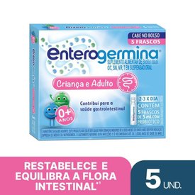 PROBIÓTICO ENTEROGERMINA 2B BCFU 5 FRASCOS DE 5ML CADA