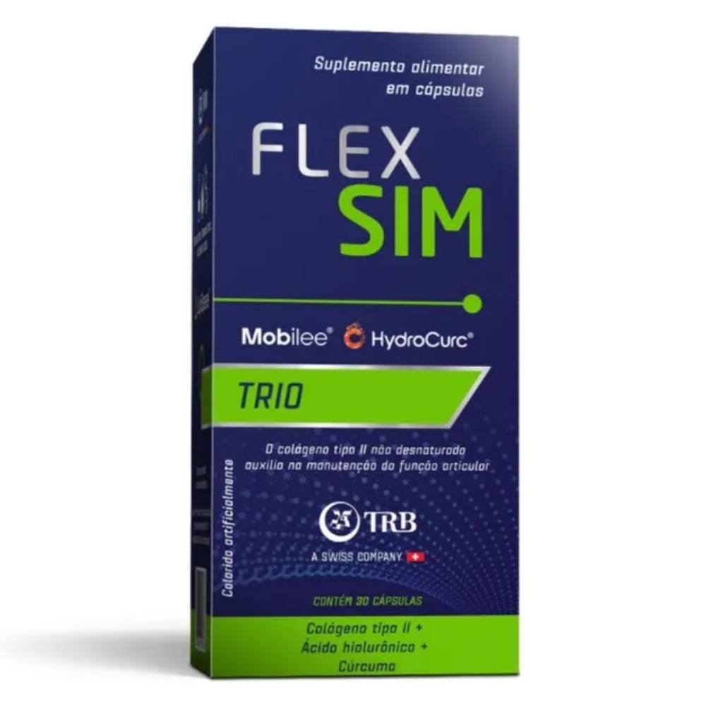 Suplemento Alimentar Flex Sim Trio 30 Cápsulas