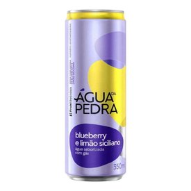 ÁGUA SABORIZADA ÁGUA DA PEDRA BLUEBERRY E LIMÃO SICILIANO 350ML