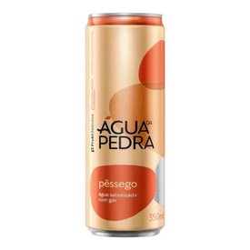 ÁGUA SABORIZADA ÁGUA DA PEDRA PÊSSEGO 350ML