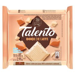 Chocolate Garoto Talento Branco Com Doce De Leite 85g