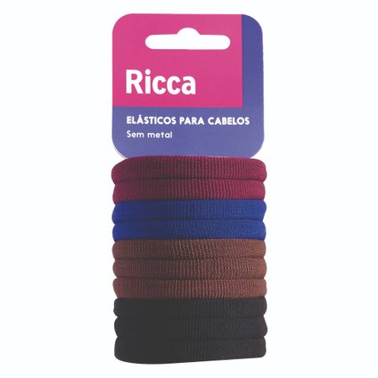 ELÁSTICO PARA CABELOS RICCA MÉDIO WINTER 10 UNIDADES