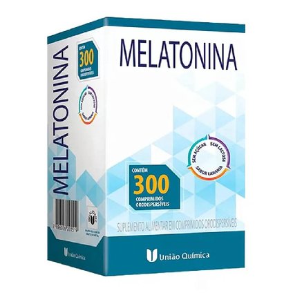 SUPLEMENTO ALIMENTAR MELATONINA UNIÃO QUÍMICA 300 COMPRIMIDOS