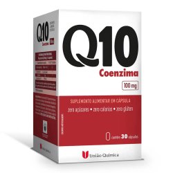 Suplemento Alimentar Coenzima Q10 100mg União Química 30 Cápsulas