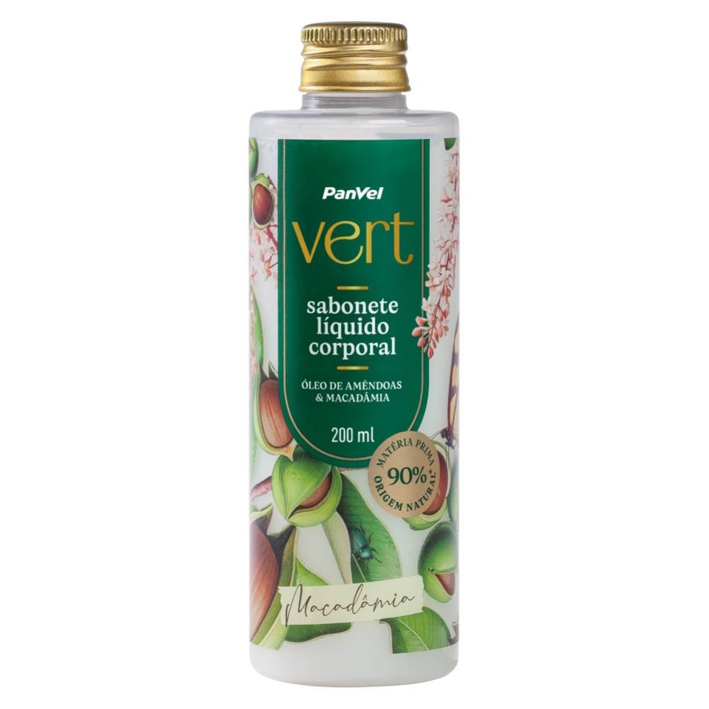 Sabonete Líquido Corporal Macadâmia Panvel Vert 200ml