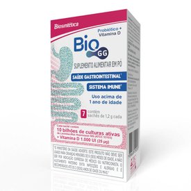 SUPLEMENTO ALIMENTAR BIO GG 10BI+1.000UI CAP 7 SACHÊS DE 1,2G