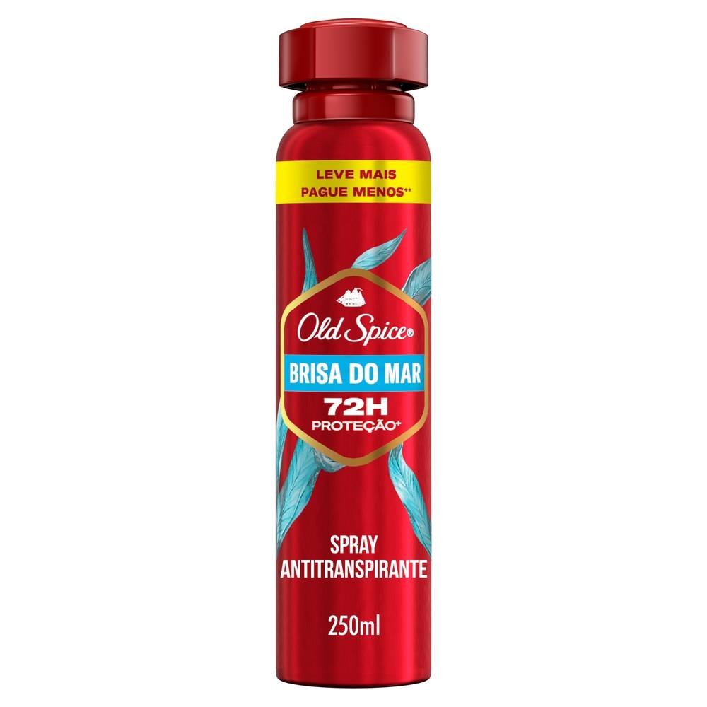 Desodorante Spray Antitranspirante Old Spice Brisa Do Mar 250ml