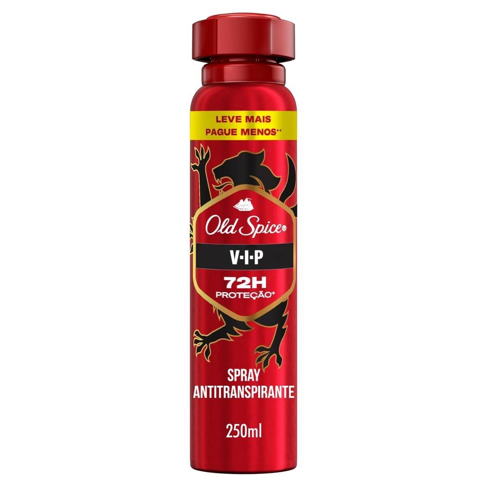 Desodorante Spray Antitranspirante Old Spice Vip 250ml