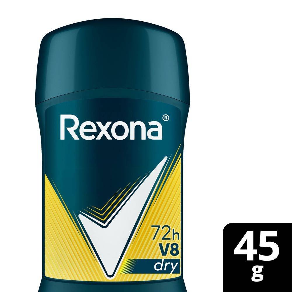 Desodorante Antitranspirante Stick Rexona Men V8 72h 45g