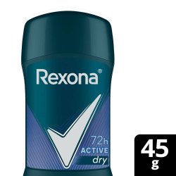 Desodorante Antitranspirante Stick Rexona Active Dry 72h 45g