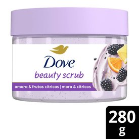 SABONETE ESFOLIANTE CORPORAL DOVE BEAUTY SCRUB AMORA E FRUTAS CÍTRICAS 280G