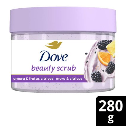 SABONETE ESFOLIANTE CORPORAL DOVE BEAUTY SCRUB AMORA E FRUTAS CÍTRICAS 280G