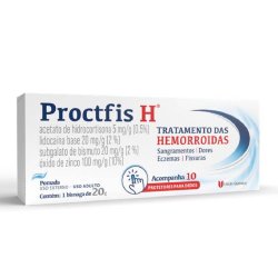 Pomada Para Hemorróidas Proctfis H 5+20+20+100mg/g 10 Dedal 20g