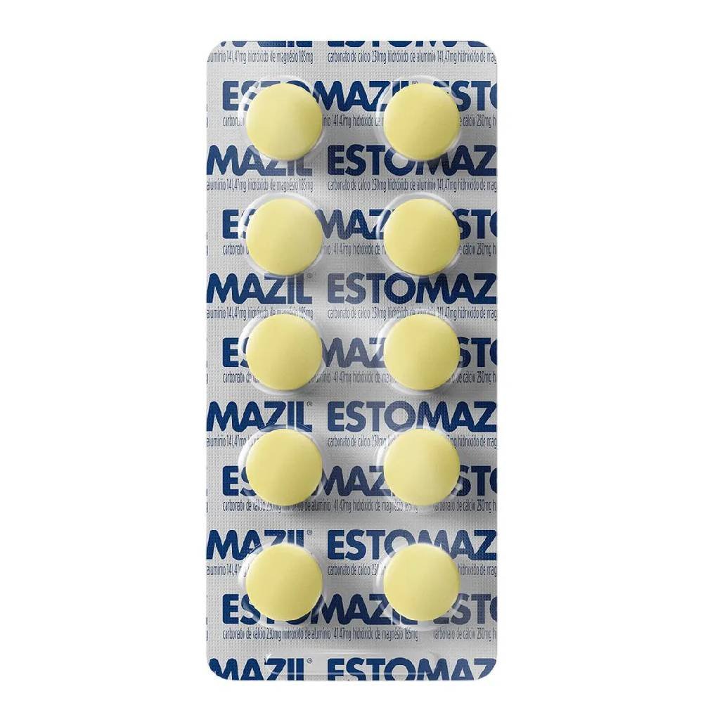 Antiácido Estomazil Abacaxi Pastilha 10 Comprimidos