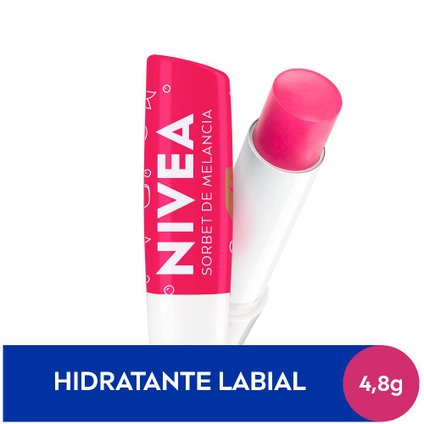 HIDRATANTE LABIAL NIVEA DISNEY PRINCESAS SORBET DE MELANCIA 4,8G