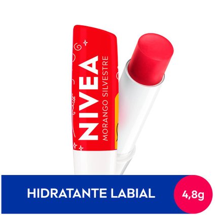 HIDRATANTE LABIAL NIVEA DISNEY PRINCESAS MORANGO SILVESTRE 4,8G