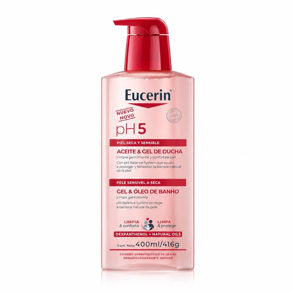 Gel E Óleo De Banho Eucerin Ph5 400ml