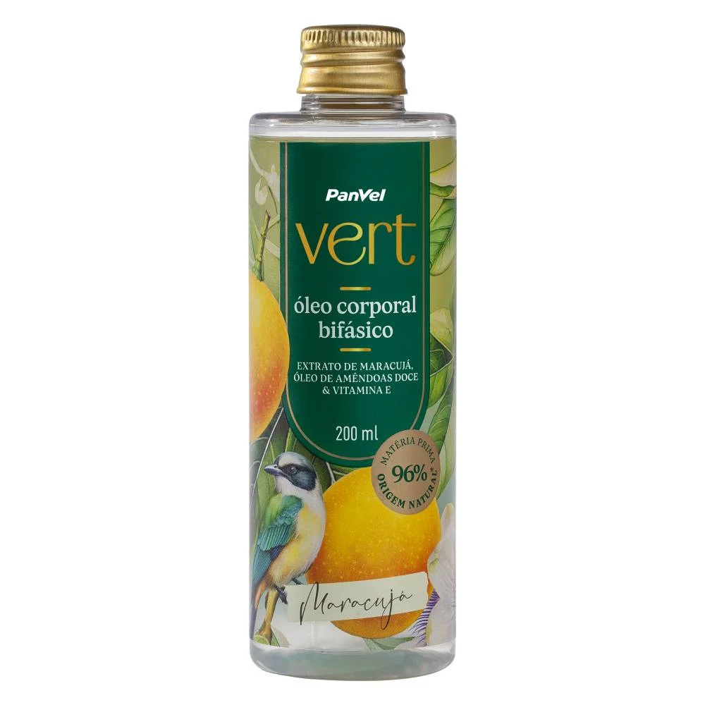Óleo Corporal Bifásico Maracujá Panvel Vert 200ml