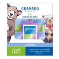 KIT GRANADO BEBÊ LAVANDA GLICERINA SABONETE INFANTIL 250ML + 2 REFIS 250ML