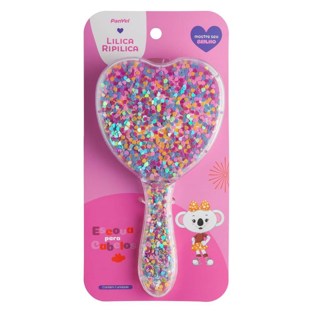 Escova De Cabelo Com Glitter Panvel Lilica Ripilica
