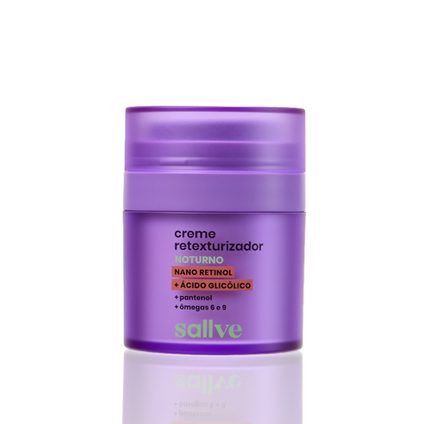 CREME FACIAL RETEXTURIZADOR SALLVE NOTURNO 30G