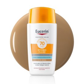 PROTETOR SOLAR FACIAL EUCERIN SUN HYDRO FLUID COR MÉDIA FPS70 50ML