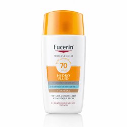 Protetor Solar Facial Eucerin Sun Hydro Fluid Cor Média Fps70 50ml