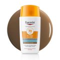 PROTETOR SOLAR FACIAL ANTIOXIDANTE EUCERIN HYDRO FLUID FPS70 COR ESCURA FLUIDO 50ML