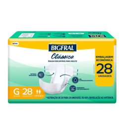 Fralda Adulto Bigfral Clássica Economica G 28 Unidades
