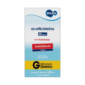 ACETILCISTEINA 40MG ADULTO 120ML EMS GENÉRICO L