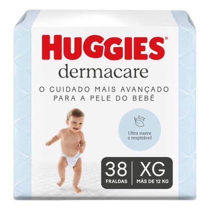 FRALDA HUGGIES DERMACARE XG 38 UNIDADES
