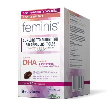 SUPLEMENTO ALIMENTAR FEMINIS 90 CÁPSULAS