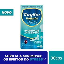 SUPLEMENTO ALIMENTAR TARGIFOR TE AJUDA STRESS 30 CÁPSULAS