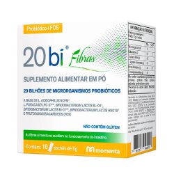 Suplemento Alimentar Em Pó 20 Bi Fibras 10 Envelopes De 5g Cada