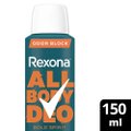 DESODORANTE CORPORAL AEROSOL REXONA ALL OVER BODY MEN BOLD SPIRIT 150ML