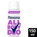 DESODORANTE CORPORAL AEROSOL REXONA ALL OVER BODY SPRING GLOW 150ML