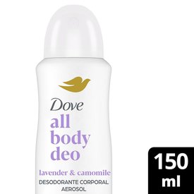 DESODORANTE CORPORAL AEROSOL ALL BODY DEO DOVE LAVANDER CAMOMILA 150ML