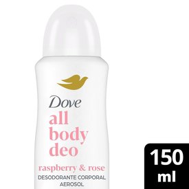 DESODORANTE CORPORAL AEROSOL DOVE ALL OVER BODY RASPBERRY ROSE 150ML