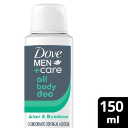 Desodorante Corporal Aerosol Dove All Over Body Men Aloe  Bamboo 150ml