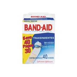 Curativo Bandaid Transparente Leve 40 Pague 30 Unid