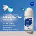 DESODORANTE ROLL-ON NIVEA DERMA CONTROL FEMININO DEFENDE 50ML