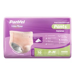 Roupa Íntima Feminina Descartável Panvel Vida Plena Pants Femme P/m 16 Unidades