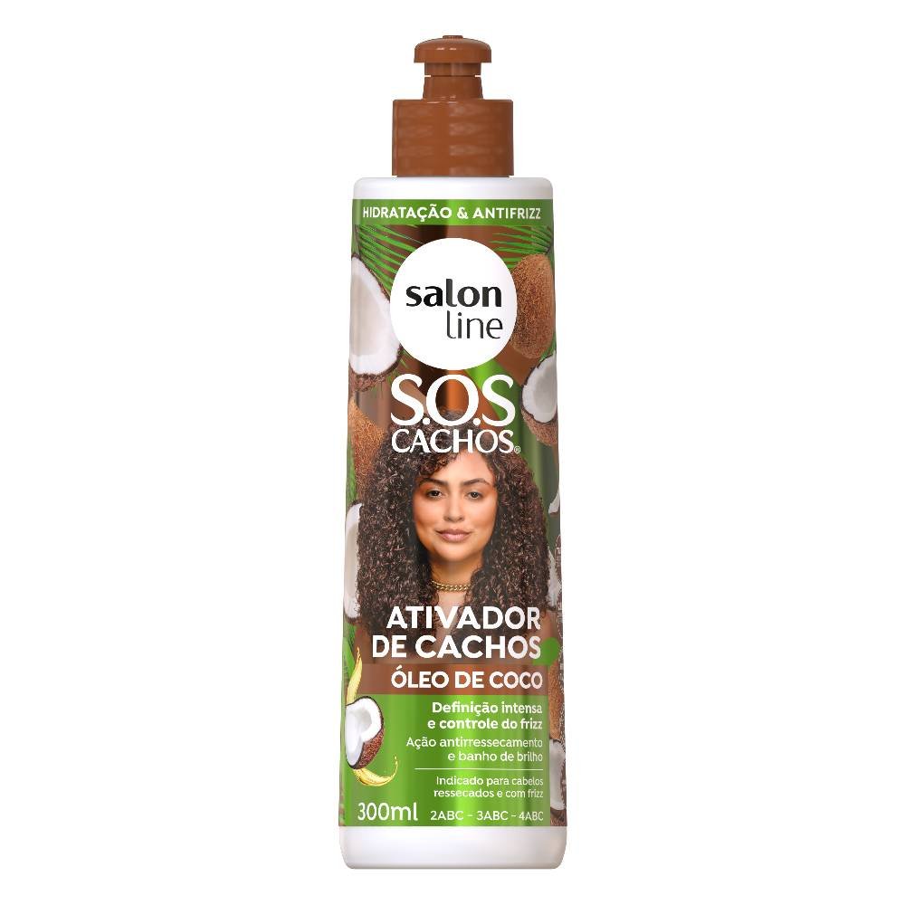 Ativador De Cachos Salon Line Sos Cachos Coco 300ml