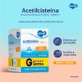 ACETILCISTEINA 600MG 16 ENVELOPES DE 5G SABOR LARANJA EMS GENÉRICO L