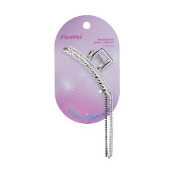Piranha De Metal De Cabelo Panvel Shiny Dream Strass Prata